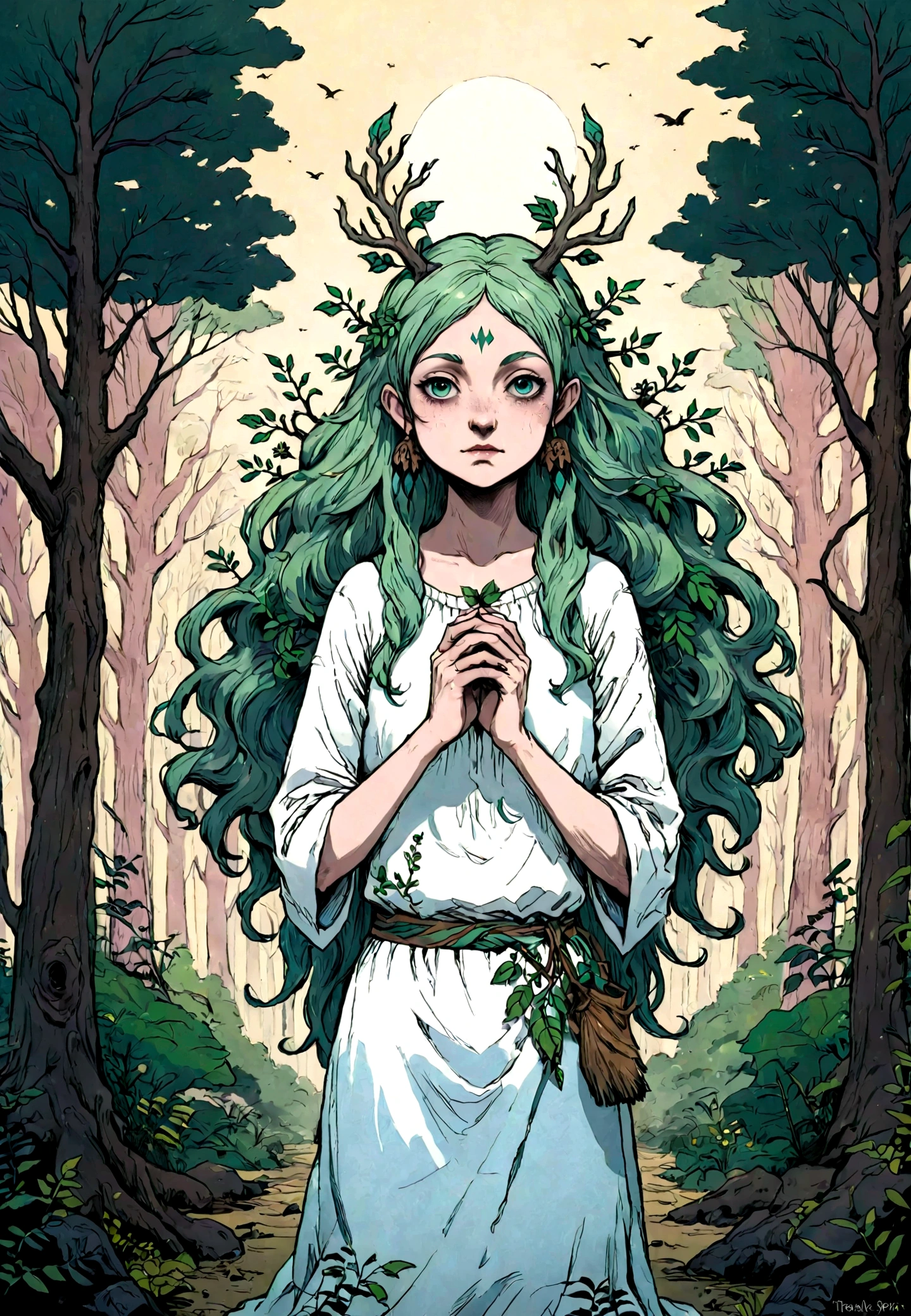 Tree Spirit、forest guardian、Middle age、
