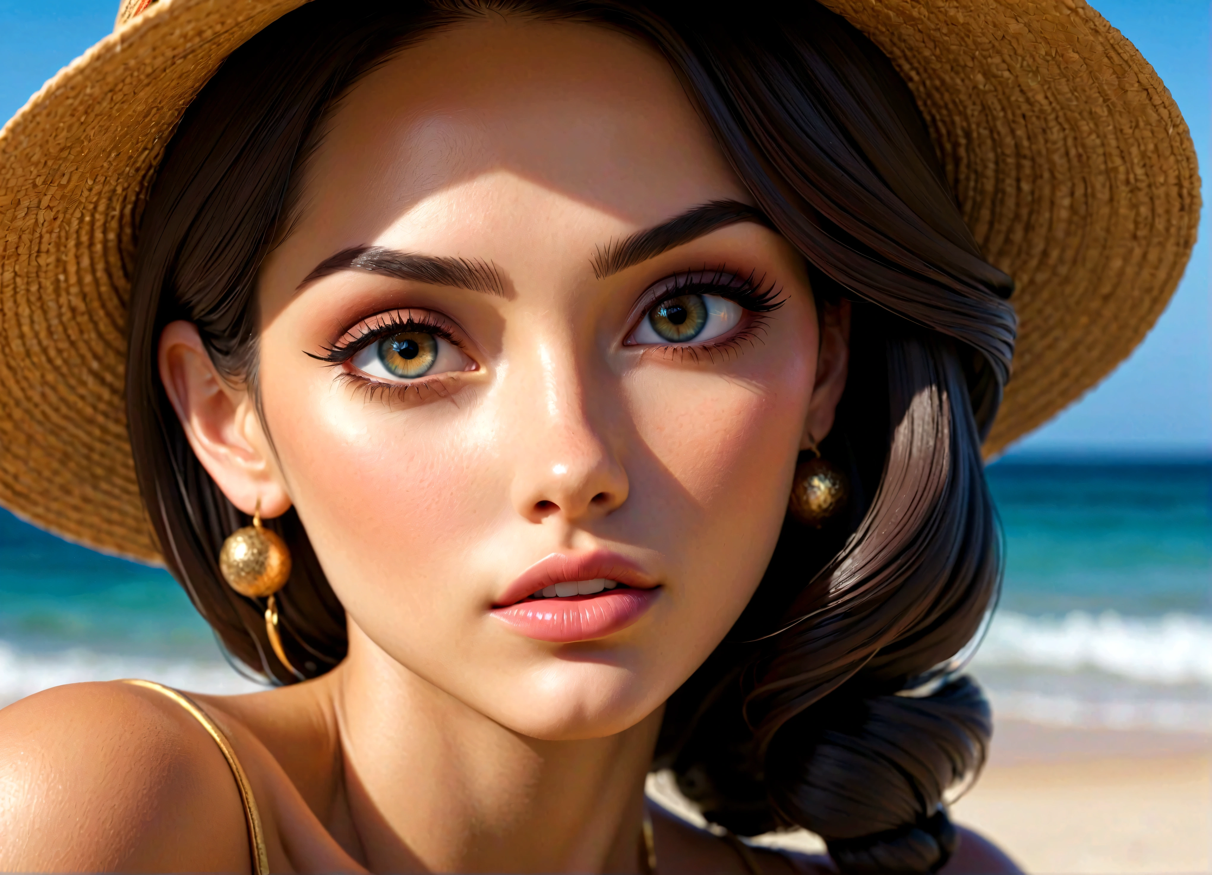 1 garota, salome (one piece), one piece, cobriu seios gigantescos, lindos olhos detalhados, beautiful detailed lips, rosto extremamente detalhado, long eyelashes, realista, photorealista, photo-realista:1.37, (melhor qualidade, 4k, 8K, high resolution, Obra de arte:1.2), ultra-detalhado, HDR, UHD, studio lighting, Pintura ultrafina, sharp focus, physically based rendering, extreme detailed description, Profissional, cores vivas, Bokeh, pintura digital, altamente detalhado, detalhes intrincados, elegante, gracioso, sereno, soft lighting, Paleta de cores quentes