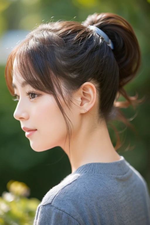 cute 30 years old ponytail