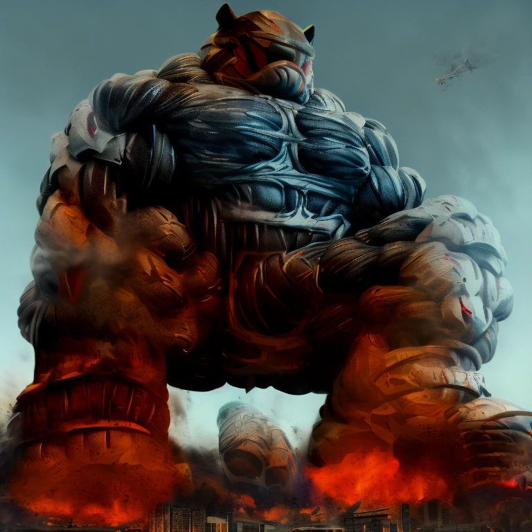 (masterpiece. official art. 8k. best quality. detailed full body. full body.)

(situation 1 : dominating INCINEROAR. focus GIANT mechanical Muscular INCINEROAR is trampling the CITY. macro. stomp. Low-angle perspective. emphasizing the immense size. The perspective is from below, emphasizing the sheer majesty and power of the Giant. giant art. He is much bigger than a skyscraper. Giga Giants. micro city. looking down. Step on the city and destroy it.)

(situation 2 :smoke and flames rising from the destruction in the city)

(Additional details 1: wearing a full-face helmet. helmet is jet black. The color of NANOSUIT is jet black. high-tech bio-mecha armor. real texture material. whole body shines like metal. Wearing cyberpunk mecha. emphasizes the muscles. suit fully made of metal. intricate armor. Robotic suit. suit fully made of metal. NANOSUIT with the same design as INCINEROAR.).

(Additional details 2: (Detailed head. Detailed Body. Detailed abs. gigantic muscles. HYPER MUSCLES. Gigachad Muscular. big muscle. pecs. triceps. traps. unusually developed muscular body. body full of huge muscles. showing off muscles. pectorales enormes. Exaggeratedly huge muscles. huge muscles. long legs.).

(Additional details 3: nj5furry, Spread wings. It has wings. White have big wings. The claws are sharp. Sharp teeth.5 toes.).

(Additional details 4: black color hyper penis. hyper black penis. big penis)