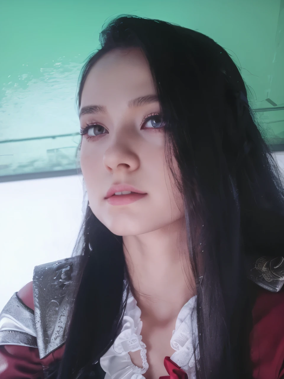 photo of edelgard_academy, hair ribbon, black jacket, black dress, ascot, red pantyhose, white gloves, high heels, walking on battlefield, moonligth, full moon, young, , (skinny), small , , 1 girl, (((3d, video game))),masterpiece, best quality, intricate details, 8k uhd, perfect face, perfect eyes