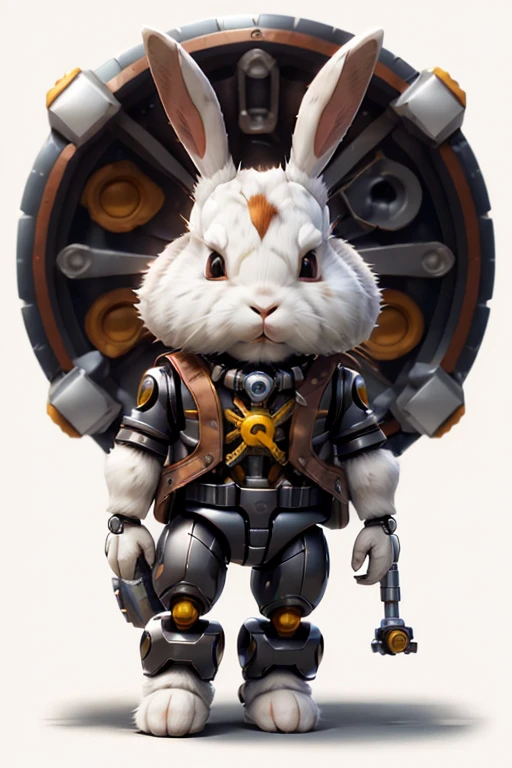 (Mechanical, rabbit: 1.331), (Mechanical rabbit Tail), Cute style, small, Big Head, (Hot Wheels: 1.331), 3d rendering, ((Q version)), Pokemon Style, Machine style, Film texture, number, Pokemon, light, Heavy Robotic Arm, Mechanical Belly, Mechanical Legs, Mechanical Legs, Mechanical Sense, Background Surround lightning, lightning, Cool, Clean white background, Ray tracing, Premium color, Full body 3D model, action, Fashion blind box toys. (fill body:1.2),Red Cliff