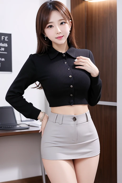 cute Miniskirt Office Lady Pants crack