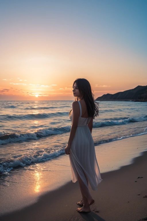Sea at dusk