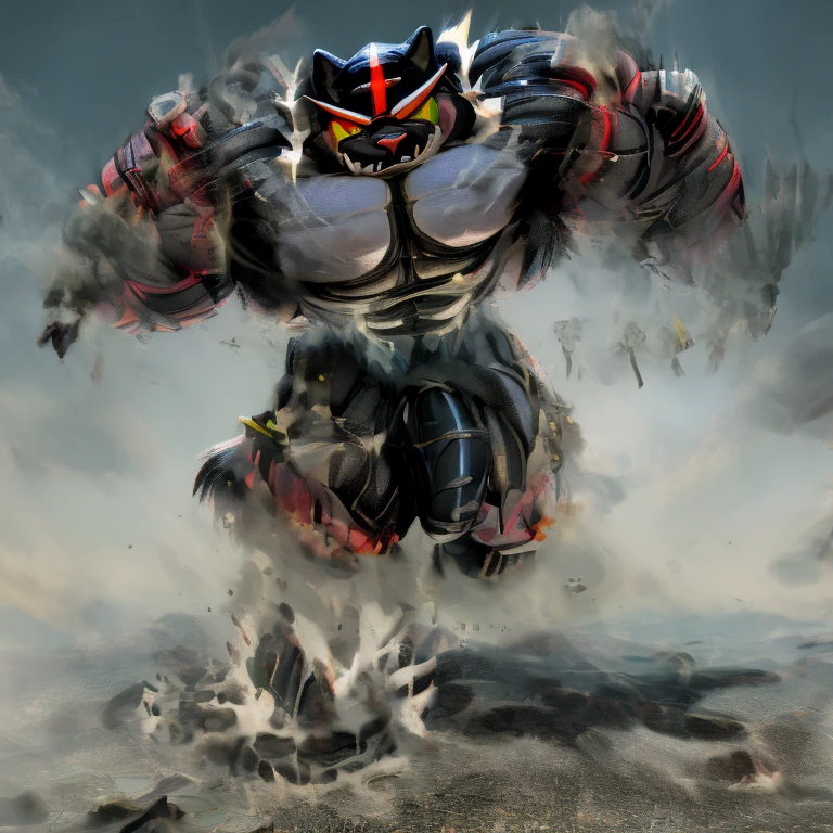 (masterpiece. official art. 8k. best quality. detailed full body. full body.)

(situation 1 : dominating INCINEROAR. INCINEROAR is over 1000 meters long. focus GIANT mechanical Muscular INCINEROAR is trampling the city.  Looking down. macro. stomp. Low-angle perspective. emphasizing the immense size. raising his leg about to stomp tiny city. low angle.)

(situation 2 :smoke and flames rising from the destruction in the city)

(Additional details 1: Its nanosut emphasizes the muscles. wearing crNanosuit. nanosuit. creating crNanosuit. black visor. wearing a full-face helmet. a fantasy-style biomecha armored combat suit.)

(Additional details 2: (Detailed head. Detailed Body. Detailed abs. gigantic muscles. HYPER MUSCLES. Gigachad Muscular. big muscle. pecs. triceps. traps. unusually developed muscular body. body full of huge muscles. showing off muscles. pectorales enormes. Exaggeratedly huge muscles. huge muscles. long legs.).

(Additional details 3: Spread wings. It has wings. have big wings. black wings. The claws are sharp. Sharp teeth.5 toes).

(Additional details 4: black color hyper penis. hyper black penis. big penis)