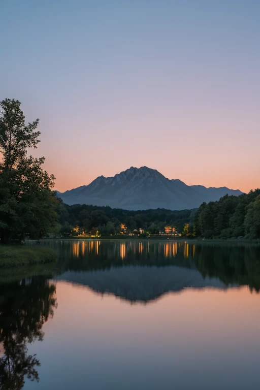 Lake at dusk