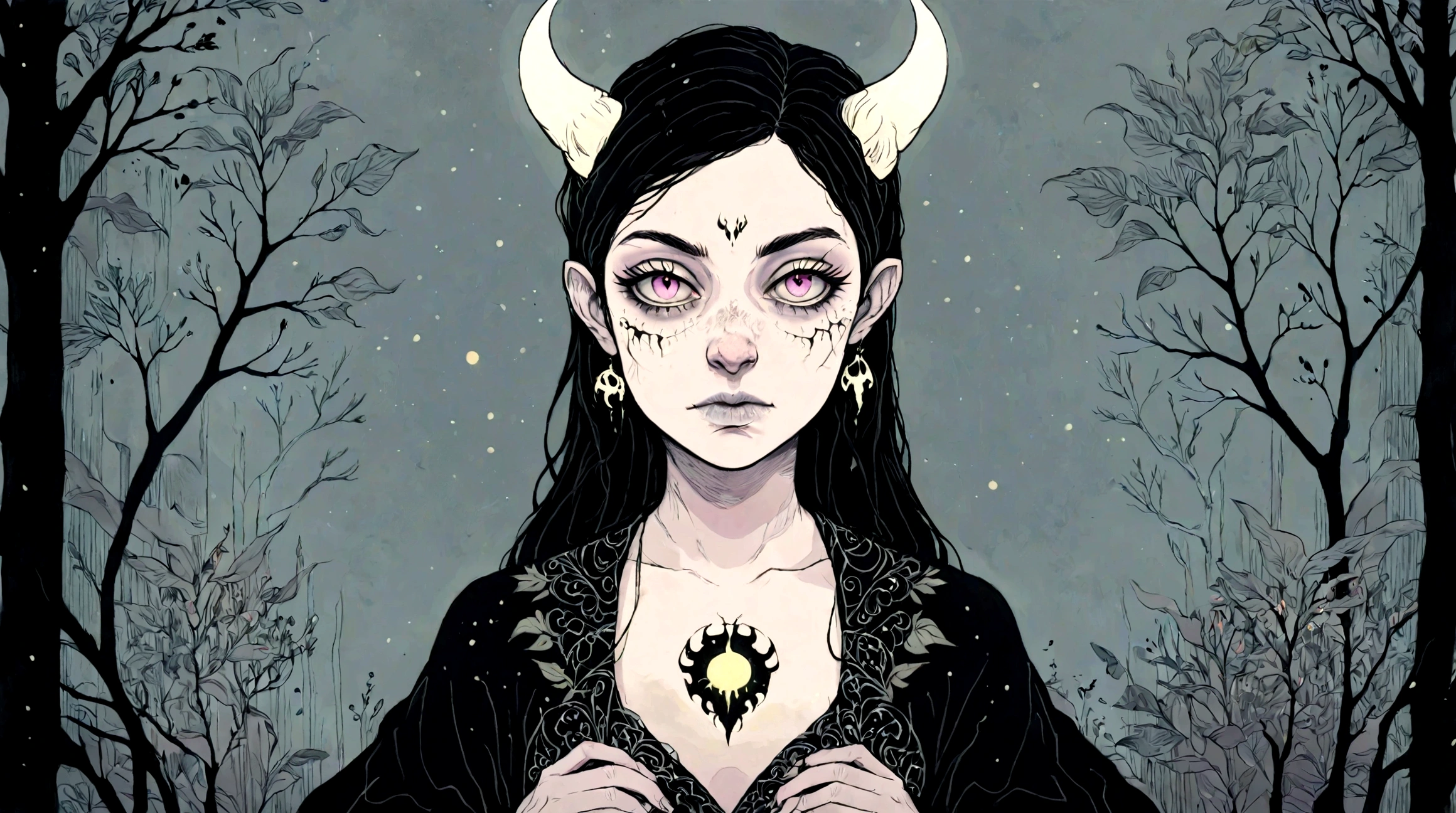 Half human, half demon girl