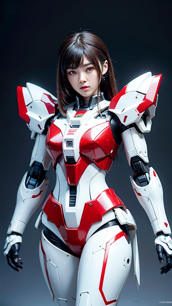 Textured skin, Super Detail, high details, High quality, Best Quality, hight resolution, 1080p, Gorgeous beauty、Girl with Beautiful Mecha Body、(Gundam) Girl with robot body