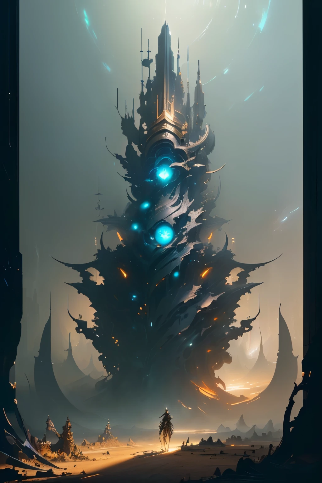 masterpiece, best quality, (extremely detailed CG unity 8k wallpaper), (best quality), (best illustration), (best shadow), absurdres, realistic lighting, (Abyss), beautiful detailed glow, art by PeterMohrBacher,