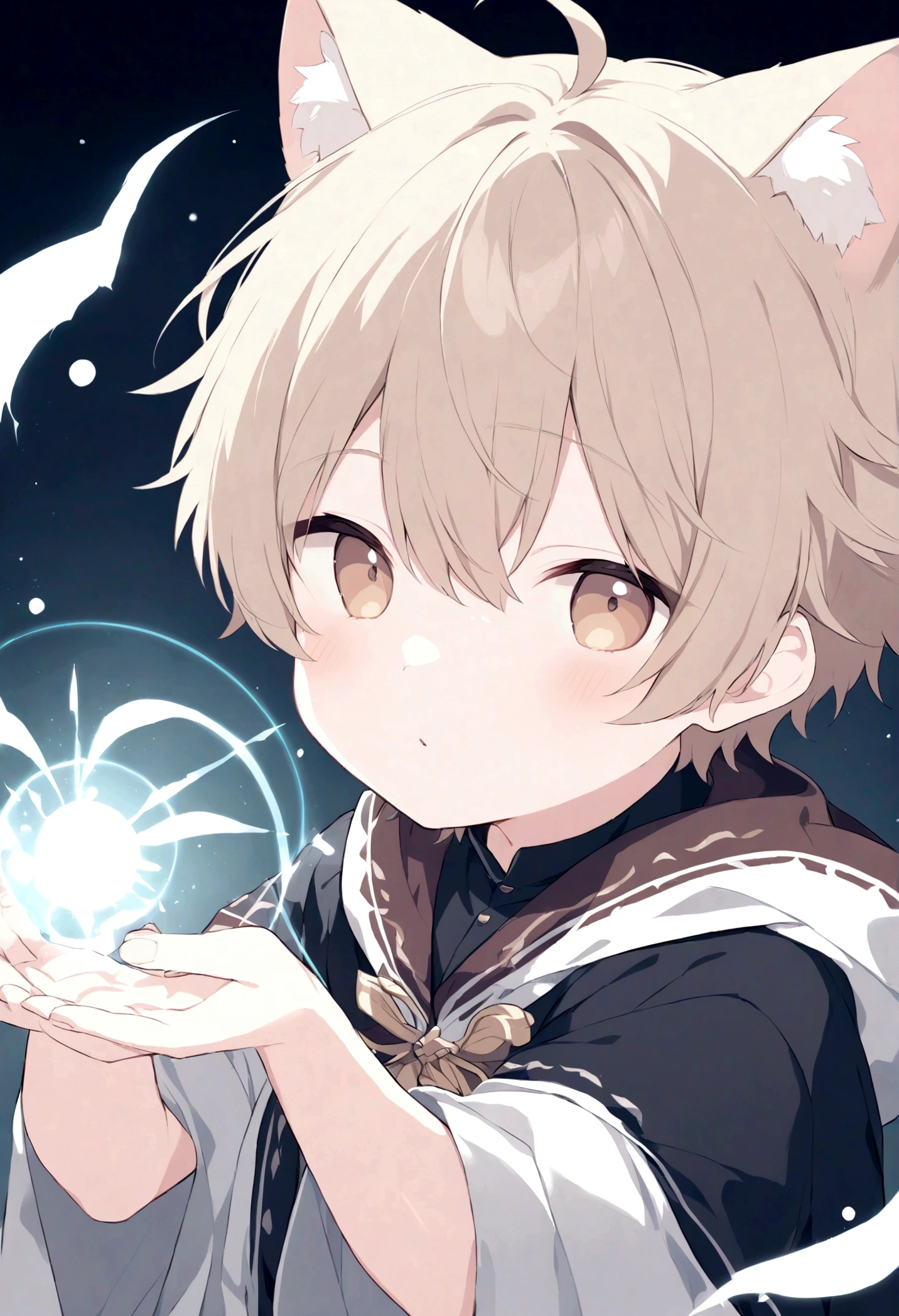 A cute **********, Shota, with cat ears