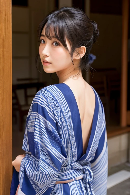 Yukata Beauty Unbuttoned Alluring nape Haruka Igawa
