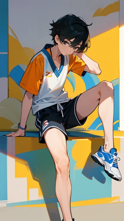 Masterpiece、highest quality、Athletic Sneakers、male、refreshing、summer