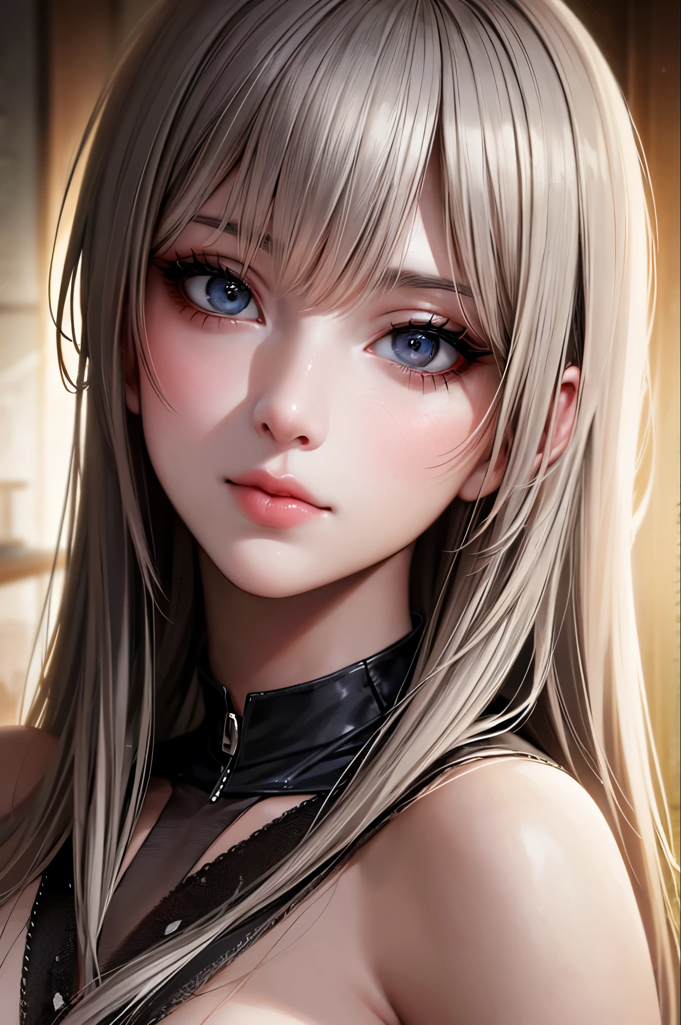 RAWphotograph, photograph, Realistic, 自然の中の女性の8K鮮やかなphotograph, Super detailed, In detail, Dramatic Light, In detail beautiful eyes, Detailed skin, Depth of written boundary, Grey Eyes