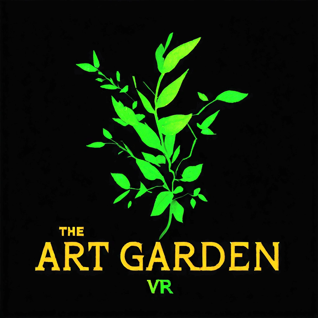 the art garden vr logo, 3 d ar vr art, logo art, album art, vr, r/art, r / art, r /art, art for the game, art render, Artstation, official artwork, as seen on artstation, artstation hq, in the garden, by Art Green, for hire 3d artist, vr game