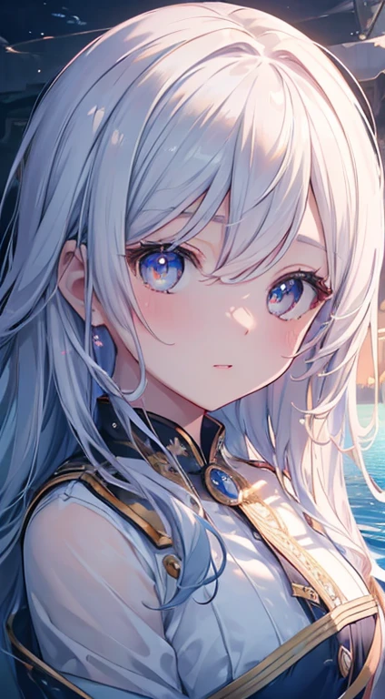 (Extremely detailed CG、Unite、8k wallpaper)、(Extremely refined)、(masterpiece)、(Top quality:1.0)、(Ultra-high resolution:1.0)、Beautiful Lights、Perfect Lightning、Realistic shadows、[high resolution]、Delicate skin、Ultra Detailed、Detailed face and eyes、Realistic eyes、sharp pupils、Nap、drifting、deep sea girl、Marine Life、Shine brightly、in the sea