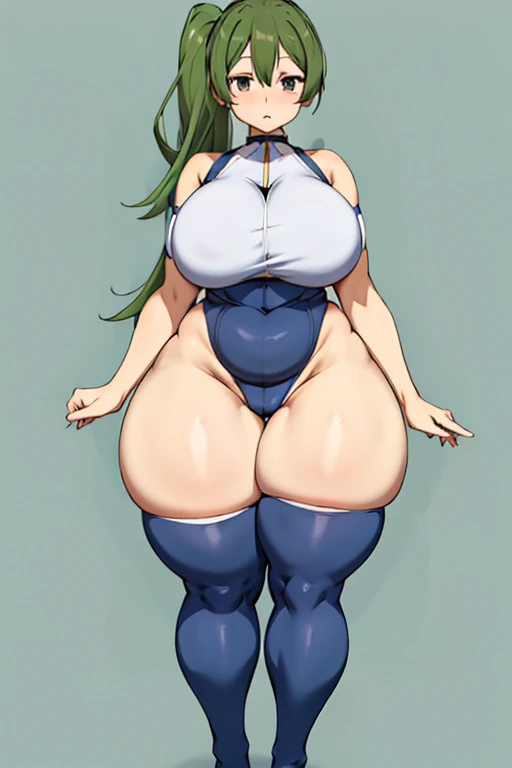 Knee-high socks、{(((Wide Hips)))、 (((plump and thick thighs)))、((Big Ass))、(Big Breasts)、whole body