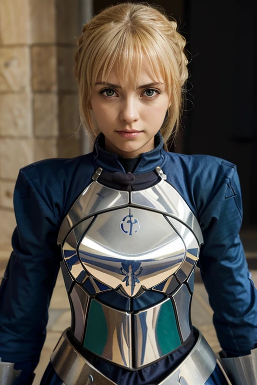artoria pendragon ((fate stay night)), Ojos verdes, Cabello rubio, Cuerpo delgado y perfecto, ((ufotable)), Ojos realistas, Cuerpo completo,perfect ass, sexy