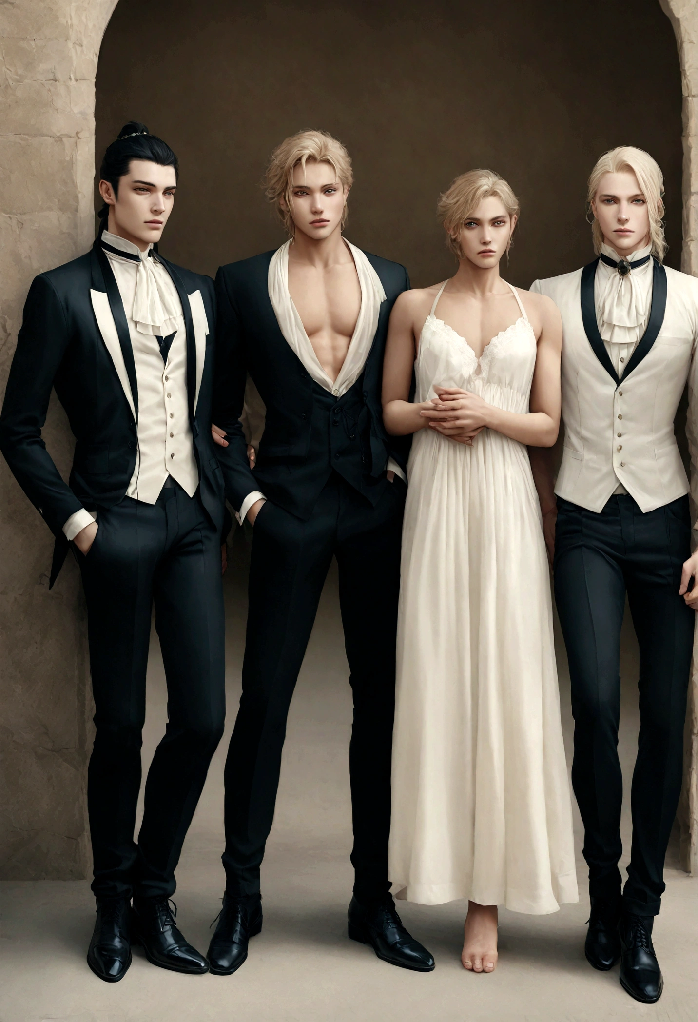 Homme en costume gris avec chemise blanche, Des cheveux courts et blonds, et des yeux bleus, attractive male, handsome male, beau jeune homme, beau et attirant, traits blonds et attrayants, Homme attrayant, Young attractive man, Cool _ coiffure, homme blond, slim man with lightly tanned skin, Jeune homme de longue longueur, Chaussures noires, 8k realistic