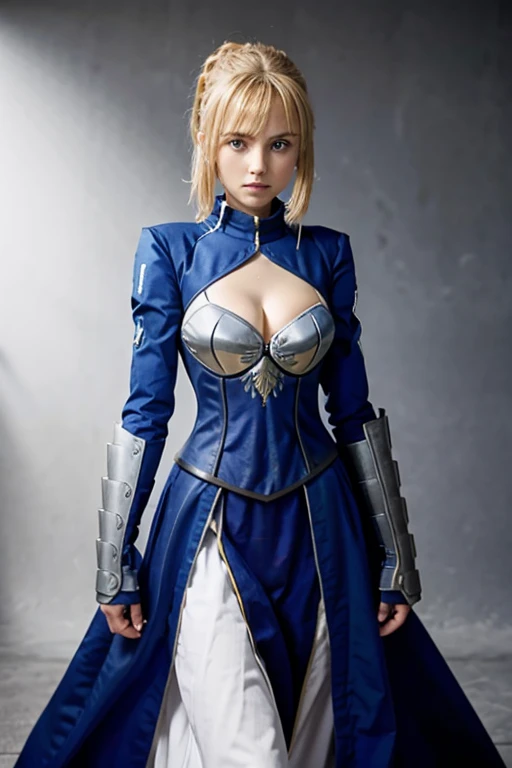 artoria pendragon ((fate stay night)), Ojos verdes, Cabello rubio, Cuerpo delgado y perfecto, ((ufotable)), Ojos realistas, Cuerpo completo,desnuda