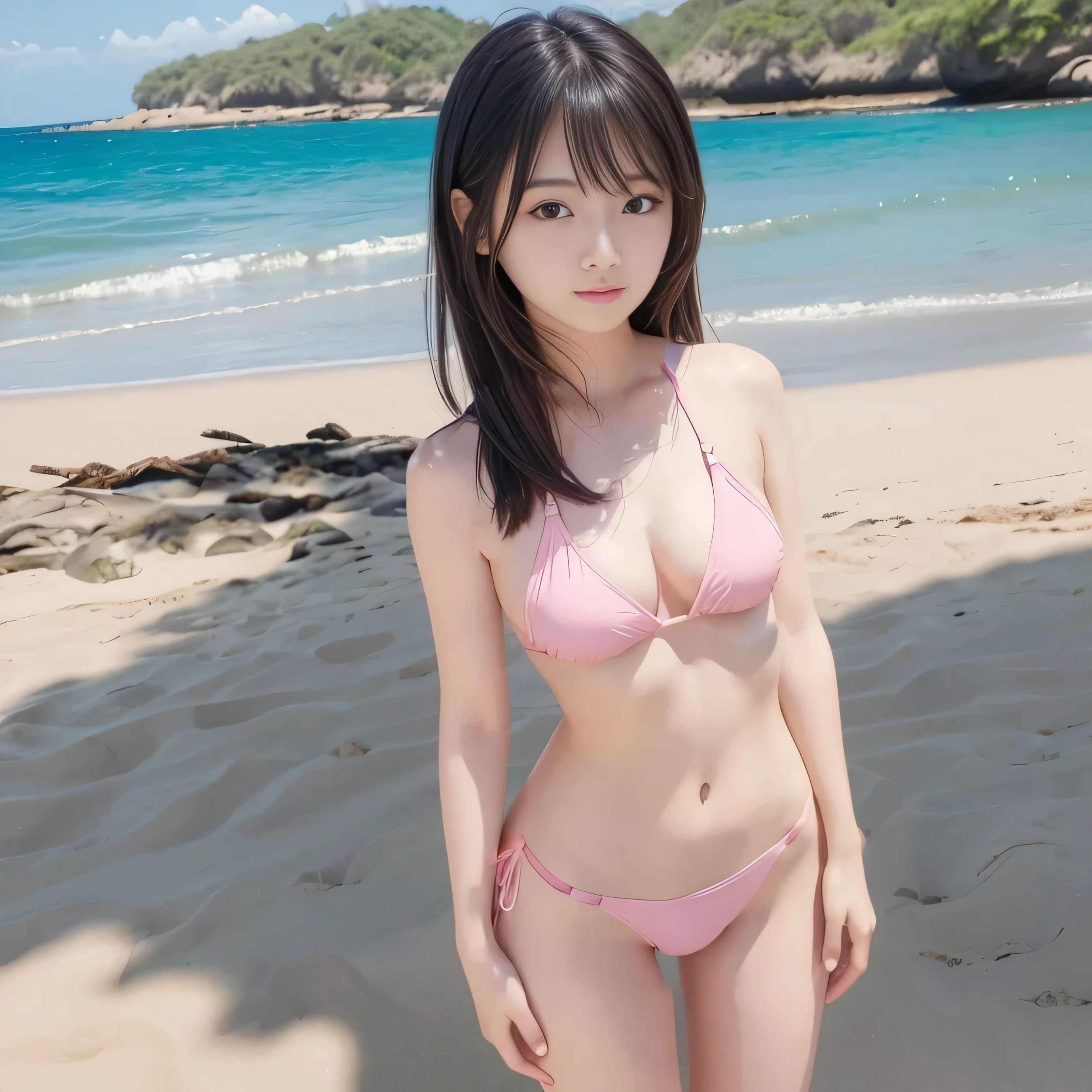 Pink bikini Bikini in a bikini with a bikini on.