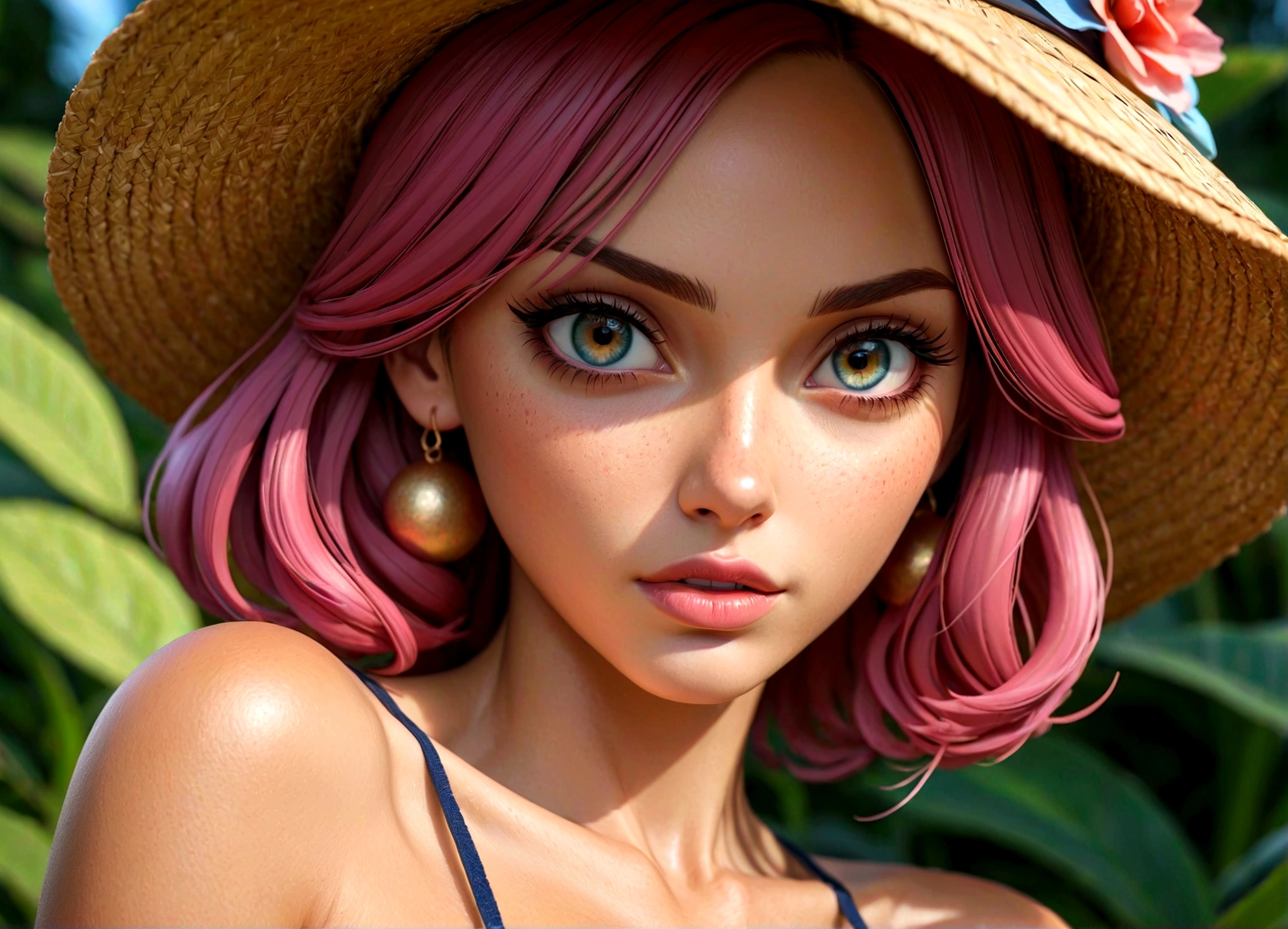 1 garota, salome (one piece), one piece, cobriu seios gigantescos, lindos olhos detalhados, beautiful detailed lips, rosto extremamente detalhado, long eyelashes, realista, photorealista, photo-realista:1.37, (melhor qualidade, 4k, 8K, high resolution, Obra de arte:1.2), ultra-detalhado, HDR, UHD, studio lighting, Pintura ultrafina, sharp focus, physically based rendering, extreme detailed description, Profissional, cores vivas, Bokeh, pintura digital, altamente detalhado, detalhes intrincados, elegante, gracioso, sereno, soft lighting, Paleta de cores quentes