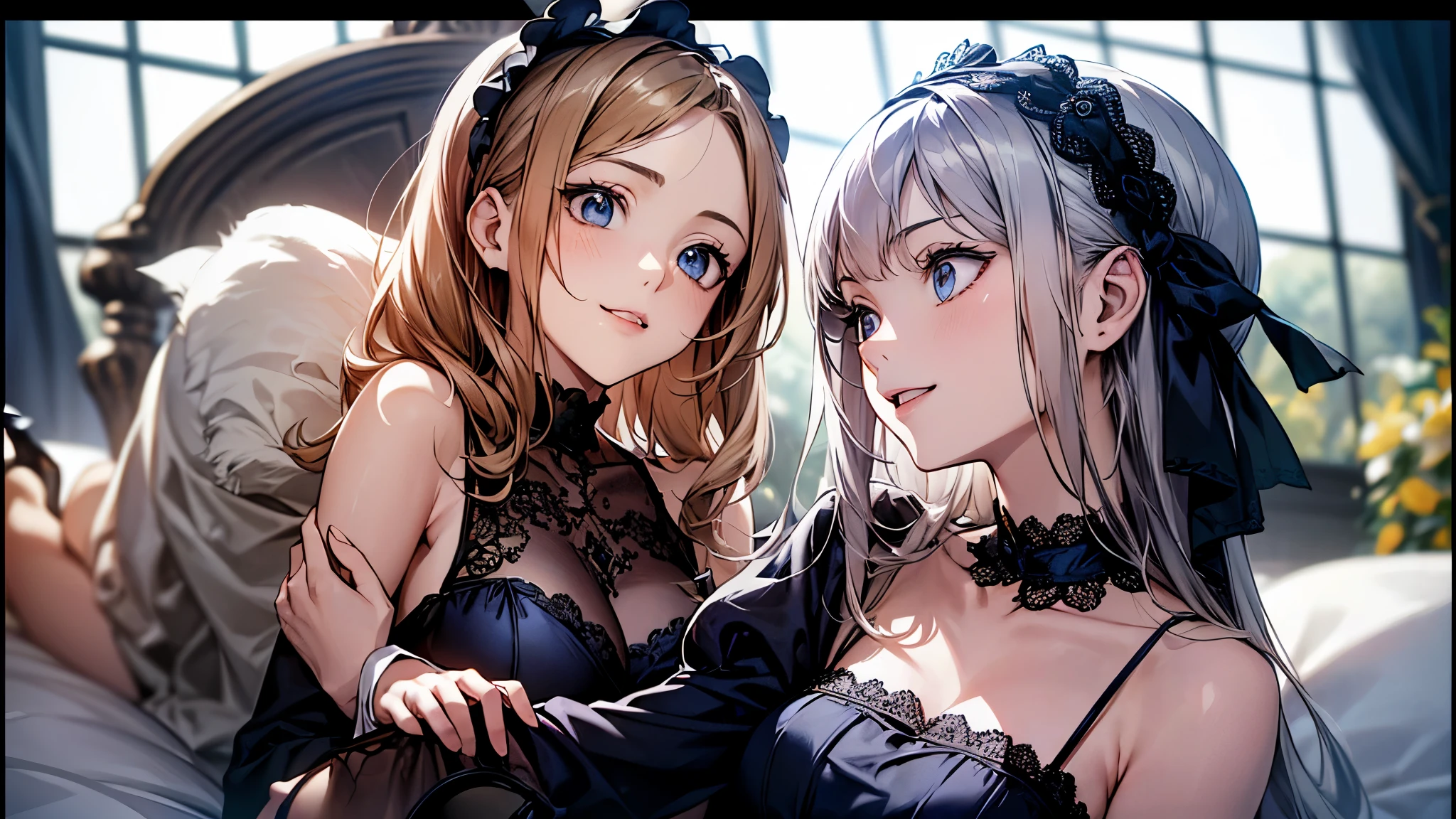 ((Biologically correct limb count))、((whole body including face))、4K、Masterpiece、((Focus on the face))、((Symmetrical, well-proportioned facial features))、Eyes with delicate depictions、(((1 person)))、Beautiful woman、Outstanding style、Slender Body、((Headband、Gothic ta、Blue dress、(High heels)))、(smile)、(Close-up photo of the upper body)、High angle、Stop and look up、Photo with white border