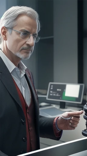 a German inventor, focus on the character