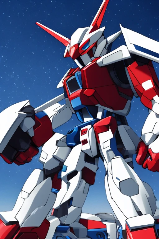 mechanical, gundam, reduce details, big body, cute character, big fist, fat body, big head same as body