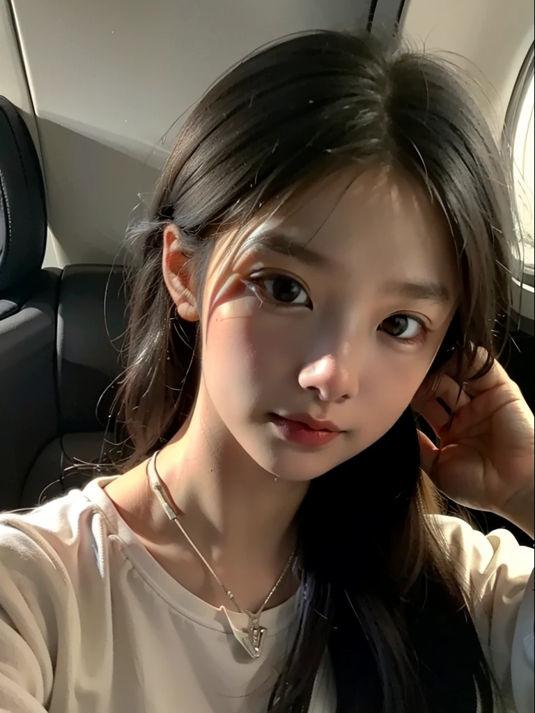 best quality,(raw photos:1.2),(Masterpiece:1.4),(realistically:1.4),(High resolution:1.4),1 girl,Headlight,depth of field,Flight attendants,complicated details,8ก,which is very detailed,epic background, Very detailed details,Wear a swimsuit ,see tits ,see pussy