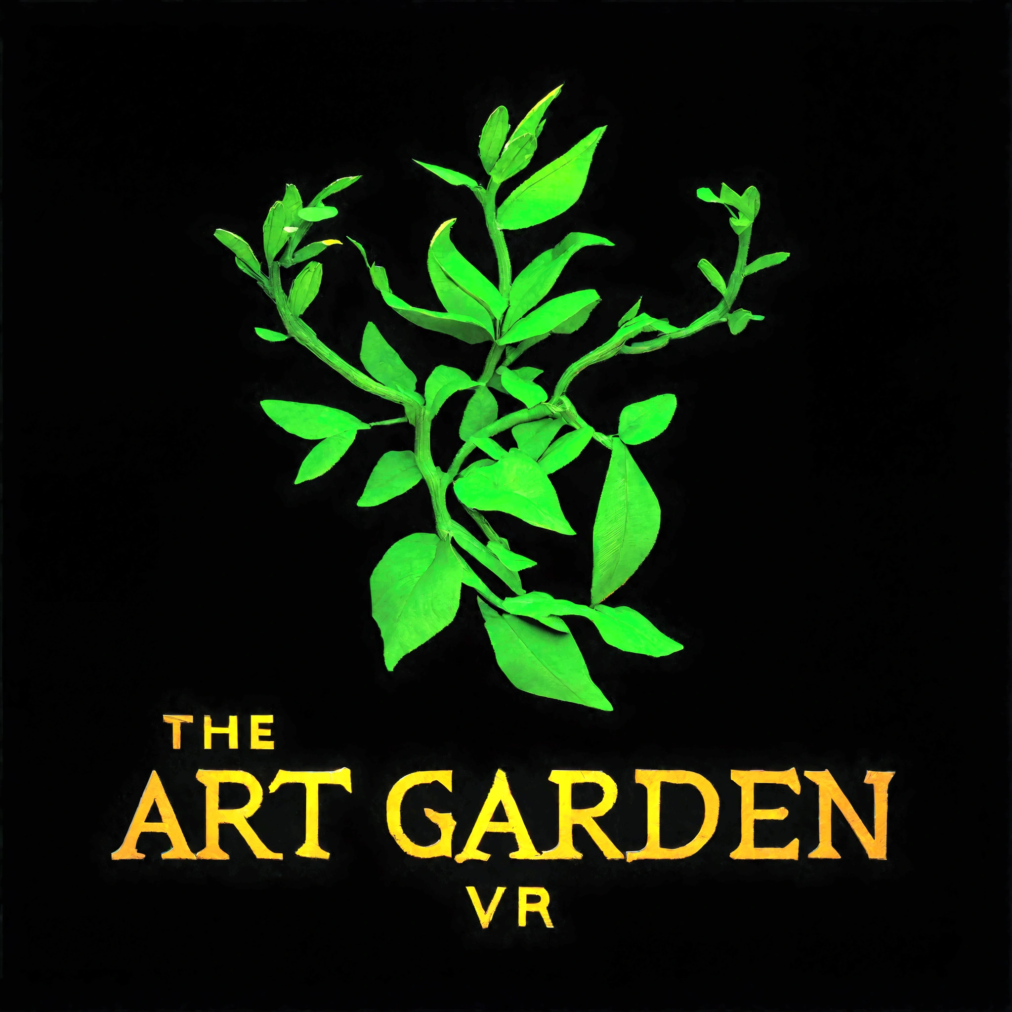 the art garden vr logo, 3 d ar vr art, logo art, album art, vr, r/art, r / art, r /art, art for the game, art render, Artstation, official artwork, as seen on artstation, artstation hq, in the garden, by Art Green, for hire 3d artist, vr game