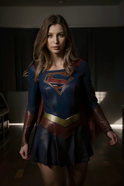 Portrait of Supergirl, gorgeous, dynamic pose, highly detailed, perfect composition, UHD, intricate