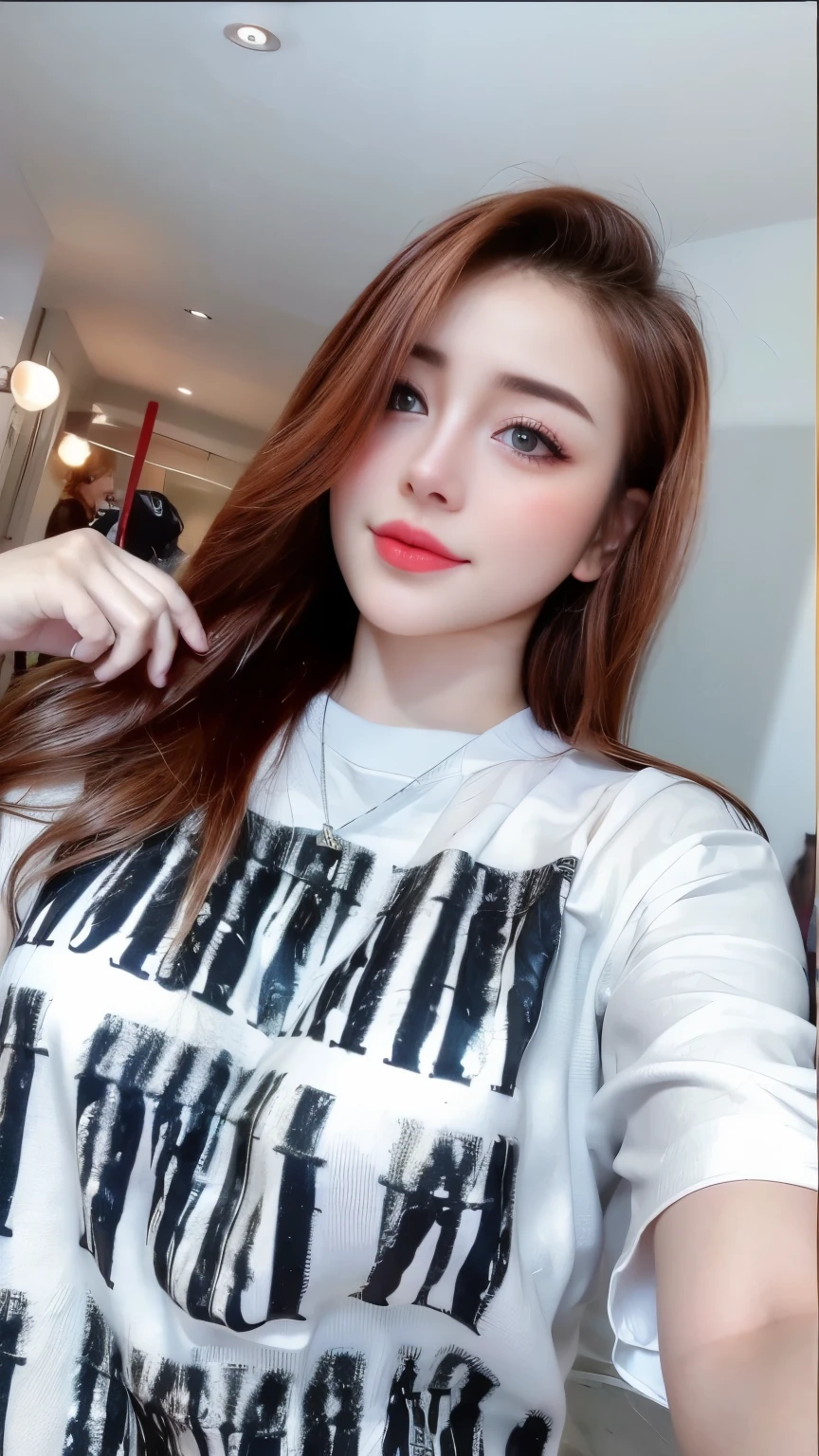 ((Best quality, 8k, Masterpiece :1.3)), Sharp focus :1.2, A pretty girl 24 years old with perfect figure :1.4, Slender abs :1.3, Raw photography、超A high resolution, full body, Ultra High Definition, (Photorealistic:1.4), Detailed Photo, Smiling, Sexy, Facing Camera, Close-up , (Photorealistic), (1girl), Beautiful Face, (Realistic Face),Beautiful Hairstyle, Realistic eyes, beautiful detail eyes, (realistic skin), beautiful skin, (sweater), absurd, attractive, ultra high resolution, ultra realistic, high definition, golden ratio,Good hands、10、high-reaster-piece、highest quality、head:1.3、((Hasselblad photo))、Fine Skin、crisp focus、(Light like a movie)、gentle lighting、Dynamic Ungle、[:(detailed face:1.2):0.2]、
Negative Pro,  Highly detailed face and skin texture, Detailed eyes, Double eyelid,masterpiece,super fine eyes,super fine hand, face zoom, perfect makeup,(Huge breasts that look like they might burst:1.1),girl wear glasses 