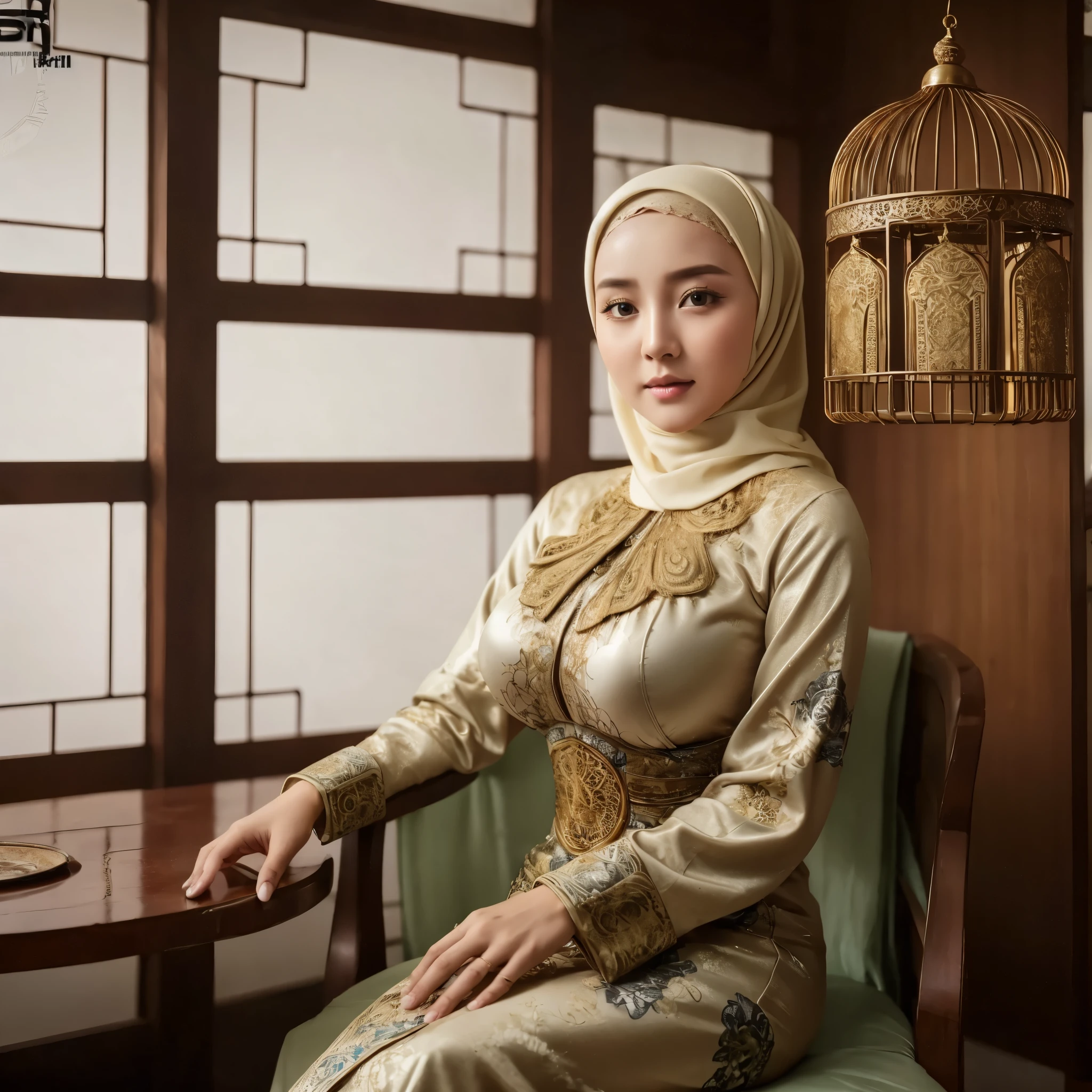 Hijab big breast realistic
