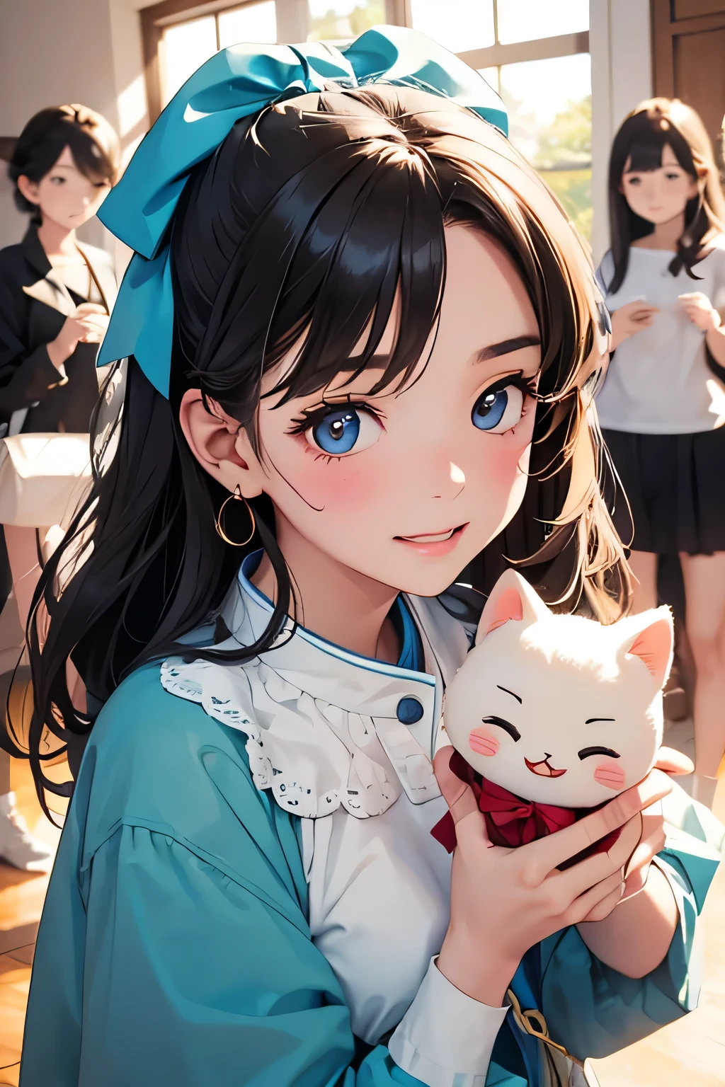 highest quality、High resolution、Detailed Background、(Detailed eyes:1.2)、Teenage beauty、(Highly detailed face:1.4)、
The fluffy skirt with the ribbon is cute.、(A fun time with five friends:1.5)、
Let your princess-like smile bloom、Singing voices echoing throughout the tea party、
I'll dance gracefully like a flower、I'm fascinated by your soft touch、
I want to hug you like a doll、I am captivated by her gentle eyes、
Her innocent behavior is heartwarming and soothing、The wonderful world of pretty girls、
Irreplaceable moments filled with fun、It's a treasure that will stay with me forever、
A cute figure that you'll want to look at forever、I'm sure everyone will be enthralled.、cute