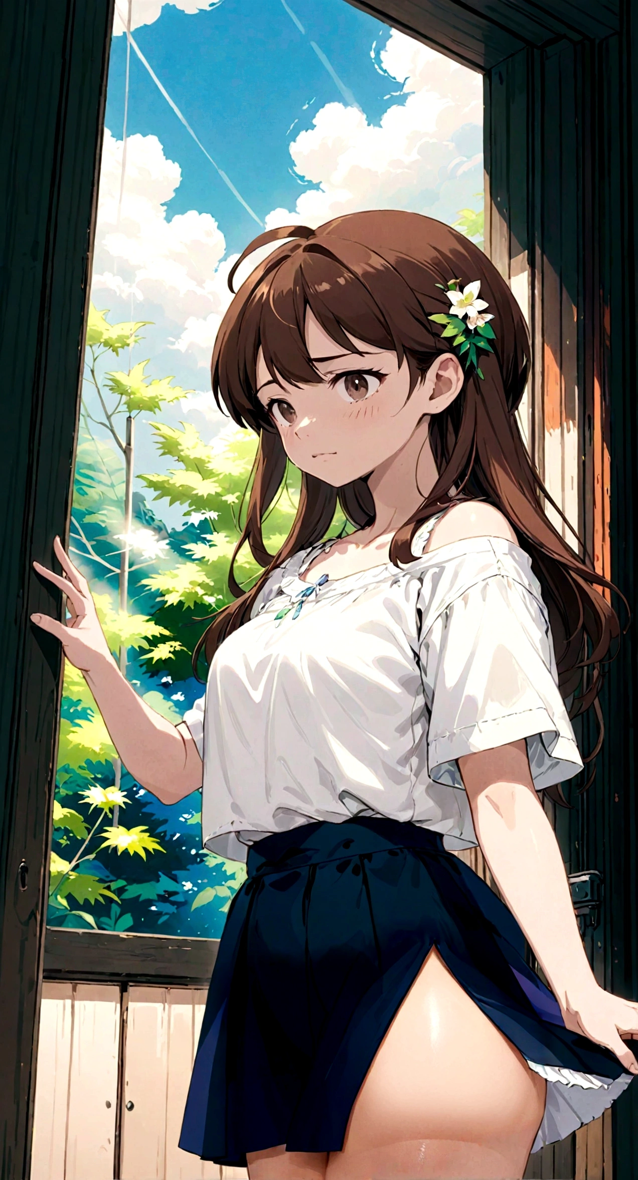 
Skin color、Thighs、
