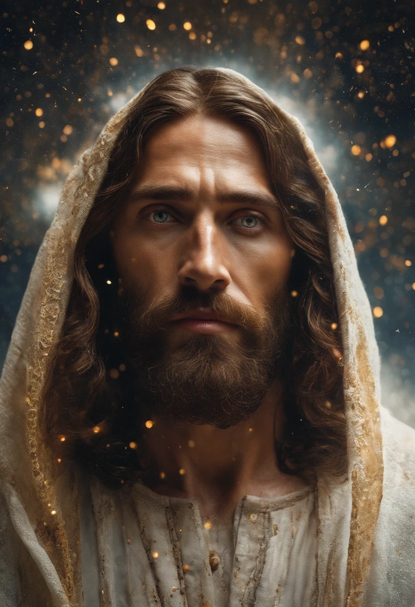(symmetry),centered,a ((close)) up portrait,(Jesus),a very thin white prime man with long hair and a beard,wearing a long white robe,35mm,natural skin,clothes detail, 8k texture, 8k, insane details, intricate details, hyperdetailedhighly detailed,realistic,soft cinematic light,HDR,sharp focus, ((((cinematic look)))),intricate, elegant, highly detailed