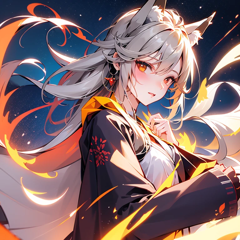 One Girl, Fox Girl, Fox's Tail, Nine-Tailed Fox,Fox Ears, Black colored hair, Fox Makeup,One Girl, Kimono with open chest, Body size is 100-70-90!, Nice body, Avatar, face, Open chest, lewd face, Dominant representation, naughty face, Big Breasts, Emphasize cleavage,Show bare skin, Skin is visible, With legs apart, Show off your thighs, With legs apart, A beautifully patterned kimono,red and black kimono, Kimono with flowing water pattern, I can see her cleavage, Muscular, Uplifting, Abdominal muscles, Exposed skin, Long Hair, Skin Texture, Soft breasts, Large Breasts, Grassy field, outside, Blue sky, A slightly diagonal composition