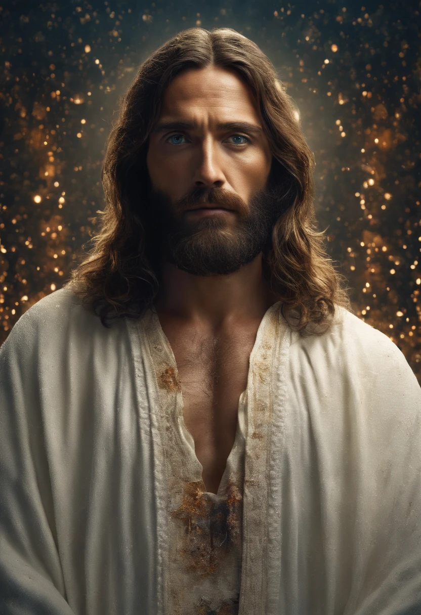 (symmetry),centered,a ((close)) up portrait,(Jesus),a very thin white prime man with long hair and a beard,wearing a long white robe,35mm,natural skin,clothes detail, 8k texture, 8k, insane details, intricate details, hyperdetailedhighly detailed,realistic,soft cinematic light,HDR,sharp focus, ((((cinematic look)))),intricate, elegant, highly detailed