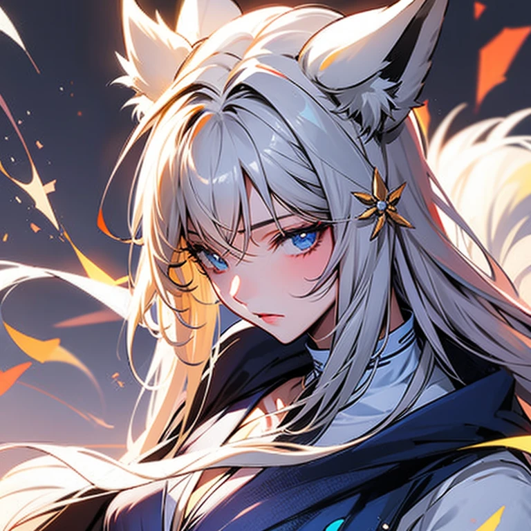 One Girl, Fox Girl, Fox&#39;s Tail, Nine-Tailed Fox,Fox Ears, Black colored hair, Fox Makeup,One Girl,  Kimono with open chest, Body size is 100-70-90!, Nice body, Avatar, face, Open chest, lewd face, Dominant representation, naughty face, Big Breasts, Emphasize cleavage,Show bare skin, Skin is visible, With legs apart, Show off your thighs, M-shaped legs, A beautifully patterned kimono,Red and black flowing water pattern kimono, I can see her cleavage, Muscular, Uplifting, Abdominal muscles, Exposed skin, Long Hair, Skin Texture, Soft breasts, Large Breasts, Standing in a grassy field, outside, Blue sky,Composition facing directly ahead, Grab your breasts with both hands, Fingers digging into breasts, Developmental atmosphere, god秘的な絵, god々Cool atmosphere