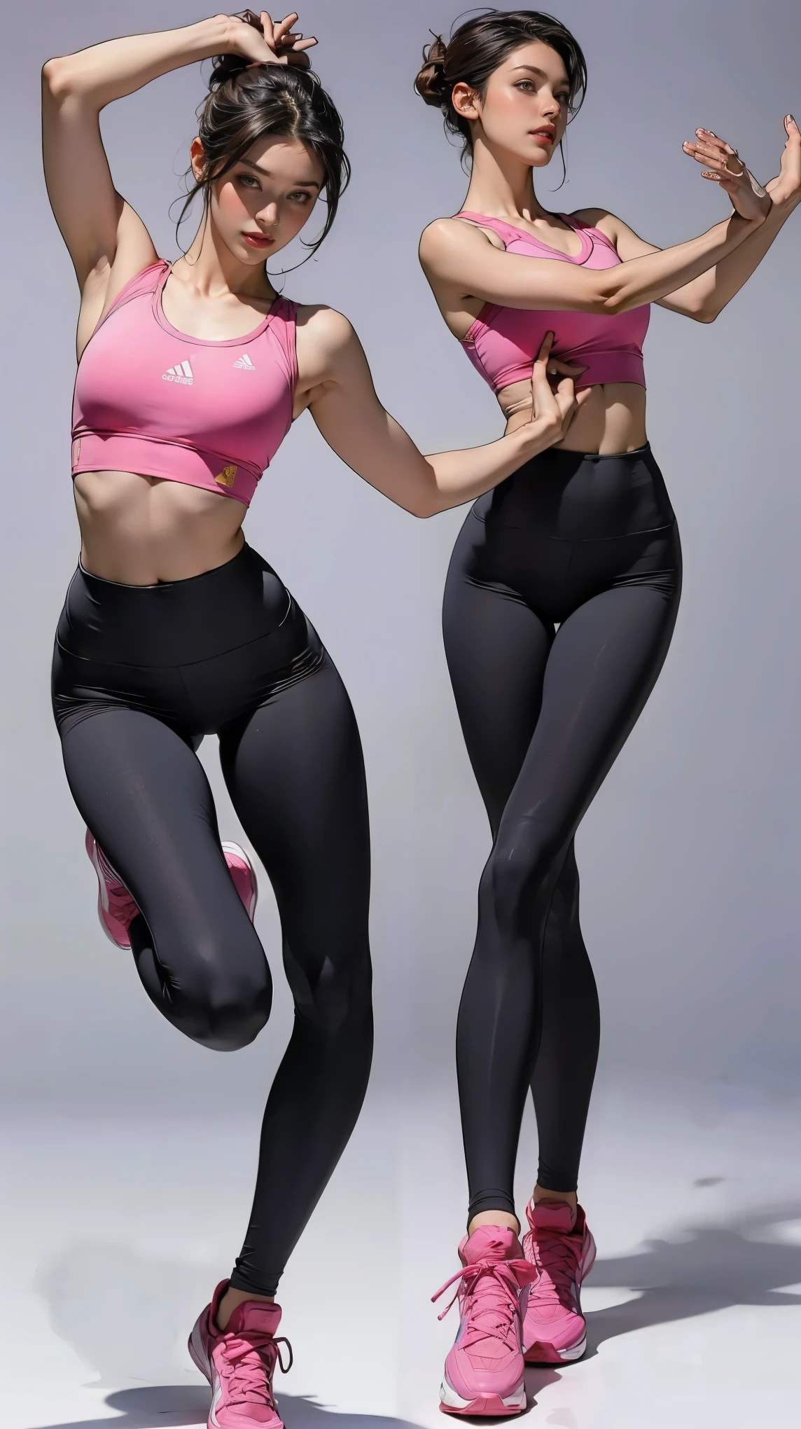 (solo), (a detailed full body RAW photo of a girl), (masterpiece:1.0), (best quality:1.4), (ultra highres:1.2), (photorealistic:1.4), 8k resolution, Canon EOS R5, 30mm, absurdres, ultra detailed, (30yo), sharp focus, cinematic lighting, detailed beautiful face, (no make up:1.2), (ulzzang-6500-v1.1), petite figure, detailed skin texture, suntan skin, flat chest, (skinny and fit body:1.6), thigh gap, detailed brown hair,  sweltering,(very short hair:1.5), realistic glistening skin, (sweating), nfsw, heavy breathing, (small titts, cameltoe, erect nipples), (adidas shiny competition athletic wear:1.5), (see-through spandex tights:1.5), (japanese athlete), well-developed abdominal, blue sky, bikini tan, (dark sun tan), (flat chest:1.5), (turn your butt towards the camera and look back:1.5), (Skin color that can be seen through tights:1.4), (hip fourcus:1.3), (from below), medium butt,