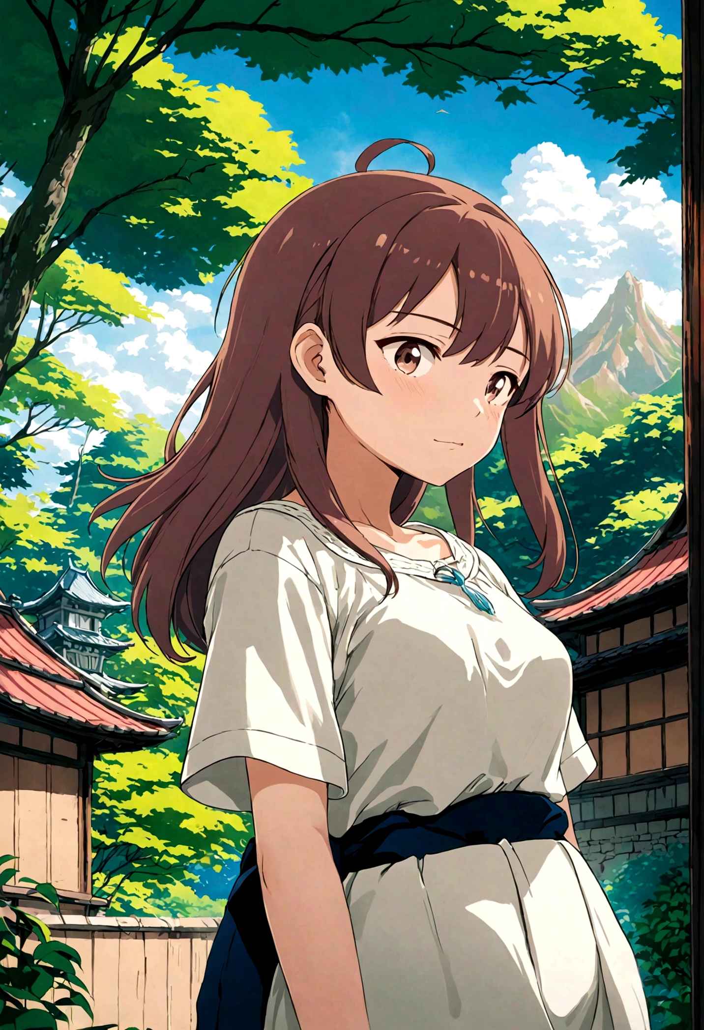 音無響子
Low - Angle、
Low - Angle、Long skirt、Hold down your skirt that is being blown up by the strong wind、Anime white panties in a strong wind、Crotch is visible
ローレグのパンツ、Color: White、
Crotch is visible、
、Lined、White lace lining、