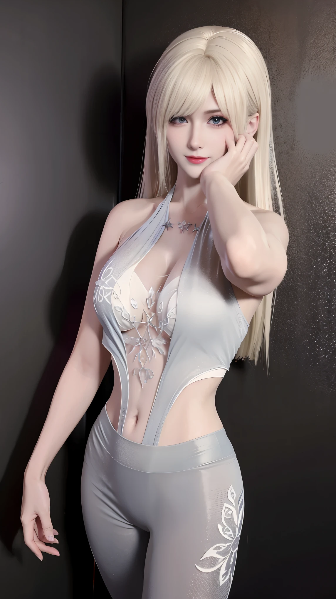 a white hair、Close-up of miss wearing white mask, Beautiful character painting, guweiz, Gurwitz-style artwork, White-haired god, author:Yang Jie, Epic and beautiful character art, Stunning character art, author:Fan Qi, by Wuzhun Shifan, pixiv Art Street Guviz, Single ponytail, insult, High Ponytail, Tall and big, Long legs, (sleeveless lace shirt), (shorts), (Striped )), ((Striped )), Walk, elegant, dignified, miss, Beautiful curves, sweet smile, Strong sense of detail and layering, color丰富绚丽, Has a unique texture, rich and colorful, color, vivid, Design Art, 16K, Super detailed, {{illustration}}, {Extremely refined}, {Exquisite surface treatment}, Super detailed, Delicate and shining eyes, {{Light}}, 极致Light效果, Model: realism, CFG size: 12, Laura: Bright texture (1.35), high quality, masterpiece, Exquisite facial features, Delicate hair depiction, Detailed depiction of the eyes, masterpiece, best quality, Light線追蹤, Extremely detailed CG unified 8k wallpaper, masterpiece, best quality, (1 girl), 完美miss身材, (((Skinny white T-shirt))), beautiful eyes, (Delicate face), short black hair, Tie your hair up, Light blue hairpin, Black silk frame glasses, in class, (White skin), (Optimal Lighting), (Super intricate details), 4k unity, (Super detailed CG), Showing off her white legs, , Hot Pants, shorts,性感Long legs, Thin waist, Sweat flows down my waist, Showing belly, Extremely detailed depiction, Pink Hair, Asymmetrical bangs, Transparent clothes, Hands on thighs, 把目Light移開, 8k resolution, Raise an eyebrow, shiny hair, Flower head, Wristbands, bandage,Leather sexy pose, simple grey background, Crawl to the audience, kitten pose, On all fours,nude,National Foundation,underwear,(masterpiece, best quality:1.4), (Modern), 1 girl, solitary, leave, SFW, Great girlfriend, (Permanent installation:1.1), Dynamic poses, (Tight yoga pants, Dark gray yoga pants:1.4),Long blond hair, Sweep bangs, Heart-Shaped Face, elegant面容, Pretty Face, The face is rich in detail, Extremely delicate skin, skin pores, Subsurface scattering, (Detailed blue eyes), actual pupils, Large Breasts, Smile full of love, looking at the audience, Full flush, Full lips, City Streets, 阳Light, Wind, Detailed background, Depth of Field, Atmospheric perspective, Volumetric Lighting, Be focused, ridiculous, actual proportions, Good anatomy, (actual, hyperactual:1.4), 16k high dynamic range,