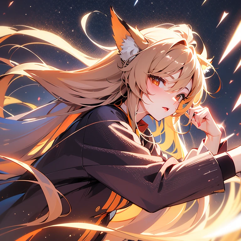 One Girl, Fox Girl, Fox's Tail, Nine-Tailed Fox,Fox Ears, Black colored hair, Fox Makeup,One Girl, Kimono with open chest, Body size is 100-70-90!, Nice body, Avatar, face, Open chest, lewd face, Dominant representation, naughty face, Big Breasts, Emphasize cleavage,Show bare skin, Skin is visible, Show off your thighs, A beautifully patterned kimono,Red and black flowing water pattern kimono, I can see her cleavage, Muscular, Uplifting, Abdominal muscles, Exposed skin, Long Hair, Skin Texture, Soft breasts, Large Breasts, Standing in a grassy field, outside, Blue sky, Composition facing directly ahead, Grab your breasts with both hands, Fingers digging into breasts, Gravure pose, Developmental atmosphere, god秘的な絵, god々Cool atmosphere