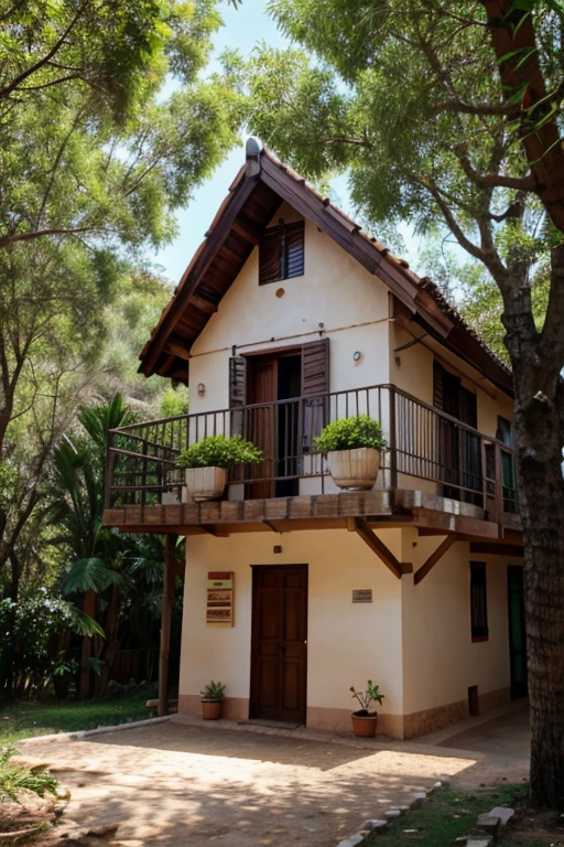 edificio que sea un refugio de comunidad en la naturaleza