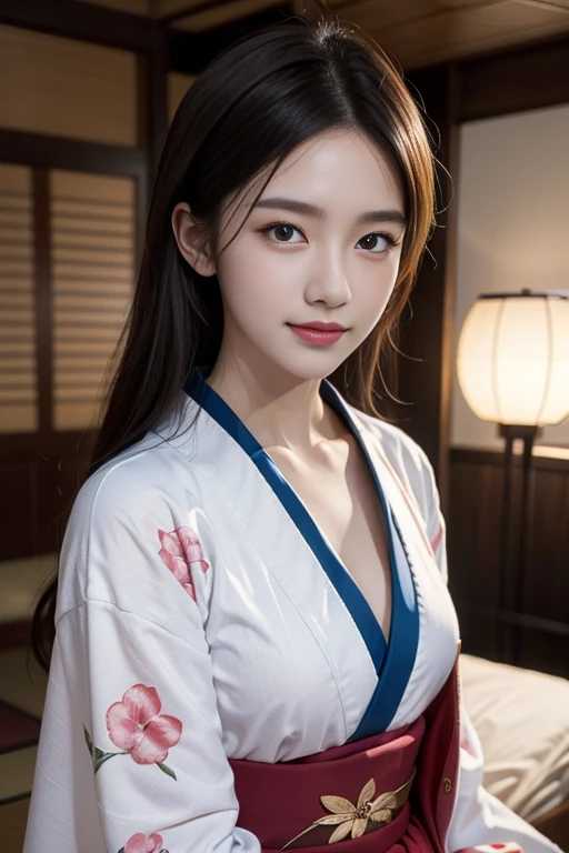 masterpiece, ultra high res, (photorealistic:1.4), 8k, RAW photo, best quality, detailed shadow, amazing, finely detail, official art, absurdres, sharp focus, upper body shot, (ultra-detailed), highly detailed portrait of a beautiful queen, 
BREAK, 
1girl、Japan Germans、Indian Beauty、Dark mascara、big eye、drooping eyes, Dark eyeliner、Dark red rouge、red-lips、chic body、thin-waist、skeletalstraight、Superb Style、, sitting, fetal_position, [upright], curvy, (1girl), ((lips)), (nose), ((long face)), mature female, blossom tree, seductive, elegant, stylish, sultry, sexy, grin, looking at viewer, Beautiful fingertips、Bust is 85 cm、 Taut chest、small-breasted、muscle、((Hourglass figue)), intricate detailes、hightquality、(High class:1.4)、super realistic 8K、face perfect、Perfect、clean、​masterpiece、Professional artwork、famousartwork、face perfect、Beautiful expression、beautidful eyes、hald-up hair、Beautiful woman with refreshing sexiness and outstanding proportions、 A dark-haired、clothes shiny、
BREAK, 
(topless kimono out fit:1.3),  (pink nipples),  laurel crown, (chiton:0.7), flowers, 
BREAK, 
textured, patterned, cinematic, trending on artstation, dynamic posture, wide shot, dramatic lighting:1.1, (gradients), nature, (perfect face), outline, sharp focus, warmth, light particles, (depth of field), (intricate details:1.2), (extremely detailed background), east asian architecture, dynamic lighting, in the dark, deep shadow, low key, intricate detail, detailed skin, pore, highres, hdr, 4k, realistic,