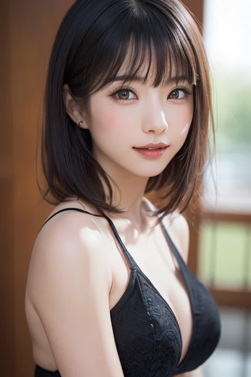 (SFW:1.8、masterpiece, 最高quality),photorealistic realism, 32k, quality, (非常に不条理なquality, Very detailedな詳細, Super Resolution, Crisp and sharp focus, Not blurry, Realisticな茶色_eye), ((Perfect darkness_eyehadows:1.45)), (Very detailed, Beautiful little nose:1.2), (Perfect composition), (Upper Bodyショット), (彼女のFace close-up), Beautiful cheekbones, double eyelid, Digital SLR, 最高qualityのソフト照明,(1 girl, alone, hyper Realistic, Realistic,Realistic, Looking at the audience, 明るい青緑色のeye:1.4,Brunette Short Bob Hair with highly detailed shiny hair, Very delicate and beautiful brightly colored clothing:1.4, Lepangas:1.4), Upper Body、big chest eye、eyelash、{Hugeな|big chest|Hugeなな|Mega} whole :2, chestの谷間:2、(((Beautiful and cute bangs:2、Jet Black Hair:2、eyeにハイライトを加える:1.4、big chest eye、Short Bob Hair、Glowing Skin:1.4、Looking at the audience、She is very 美しい and cute、Show me your ears、Beautiful long neck、smile、Please smile with your teeth showing、Bangs and beautiful teeth)))、Ideal body type、((school uniform、uniform, blazer、School teacher、Background in front of the school gate、Beautiful cherry blossom tree background))、Beautiful long neck:1.4、(({Huge|big|Hugeな|Mega} chest, chestの谷間:2))、(((Portraiture:2、Face close-up:2、chestのクローズアップ:2)))、((Transparency、clear、Transparent beauty、Gloss))、Perfect Anatomy、((縦長のPortraiture, Attractive woman))