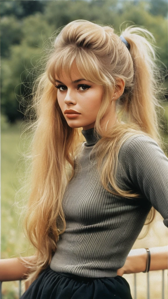 Brigitte Bardot 18 years old, ((ponytail)), bbardot woman