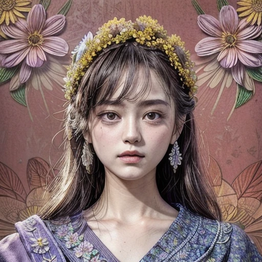 Only faces and flowers in composition, (masterpiece, top quality, official art, beautiful and aesthetic:1.2), (((Extremely detailed NOGIZAKA face variations))), Faces surrounded by flowers, extremely detailed,(fractal art),(colorful:1.1)(Some flowers are Self-Luminous :1.3),Ultra-detailed,(zentangle:1.2), (concrete floral background:1.3), (Radiant PearlSkin, Elaborate detailed Eyes with sparkling highlights), (many colors:1.4), (Filled with many flowers:1.5),
