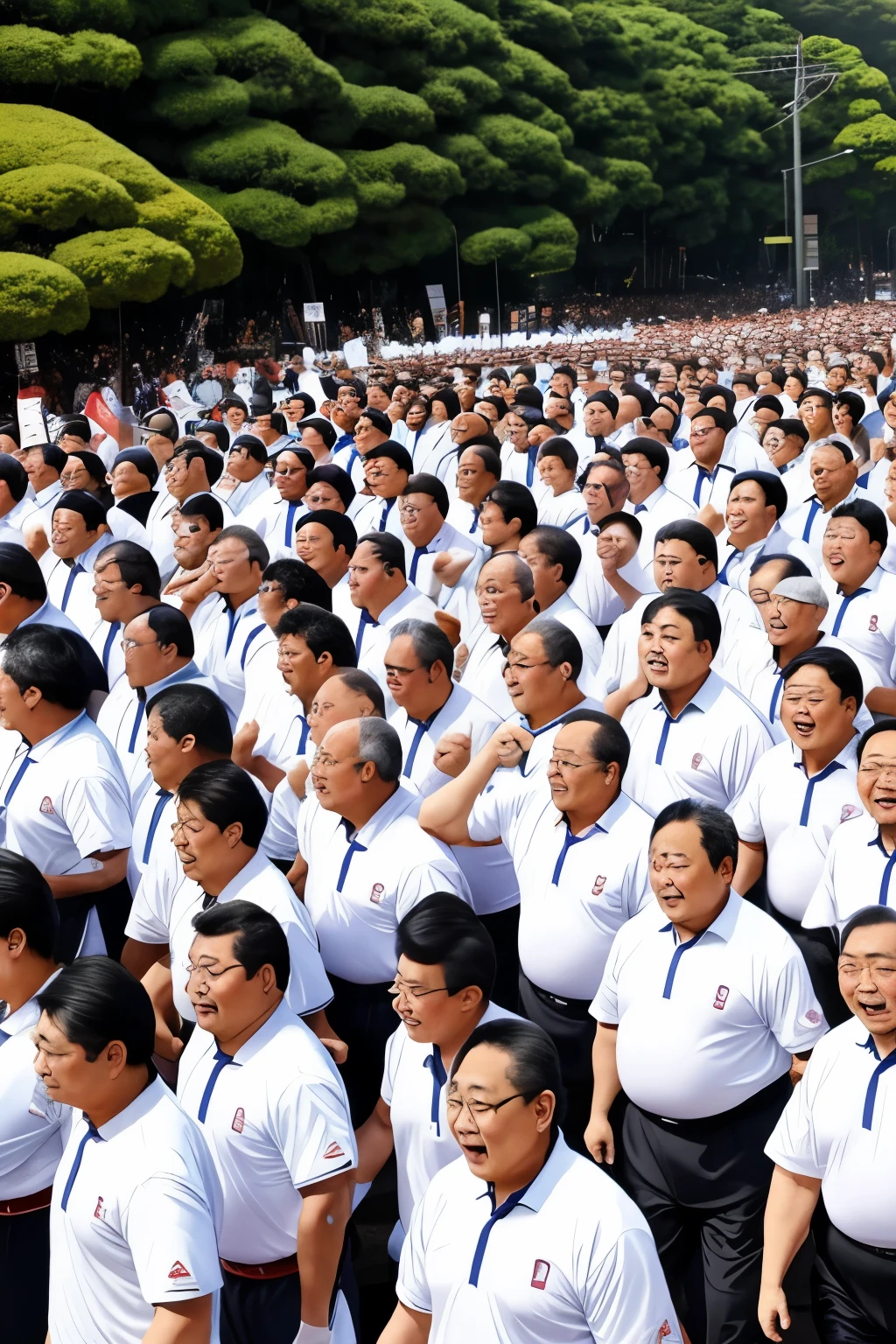 The Great March of the Fat Middle-Aged Men of Japan