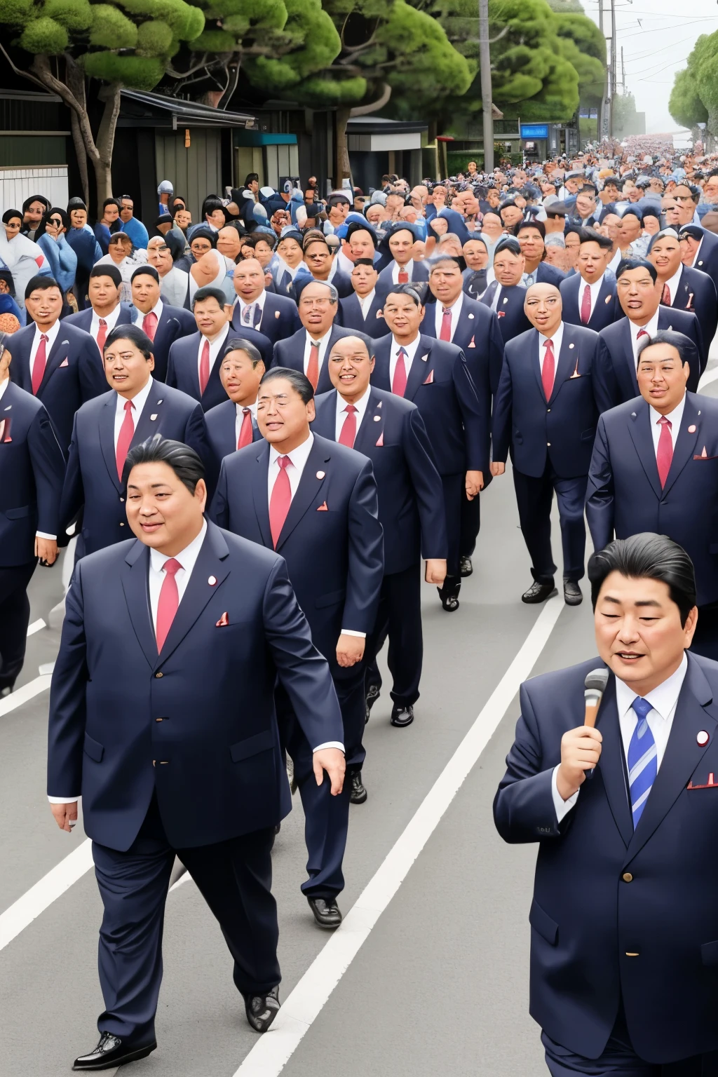 The Great March of the Fat Middle-Aged Men of Japan